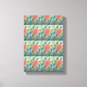 Dotted Flower Canvas Print