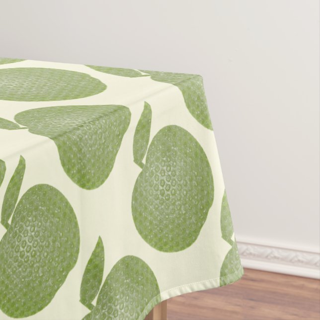 Dotted Green Apples Tablecloth (In Situ)