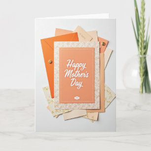 Dotted Line Mothers Day Card