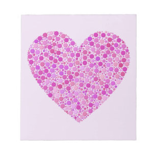 dotted love notepad
