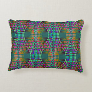Dotted Orderly Chaos Wallpaper coloured + your ide Decorative Cushion
