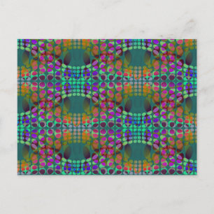 Dotted Orderly Chaos Wallpaper coloured + your ide Postcard