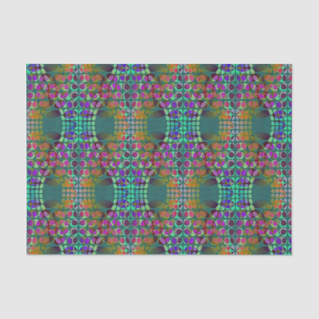 Dotted Orderly Chaos Wallpaper coloured + your ide Tissue Paper (Front)