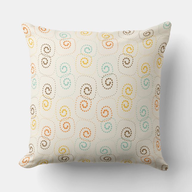 Dotted Spiral Design Cushion (Front)