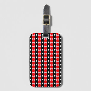 Dotted Stripe Luggage Tag