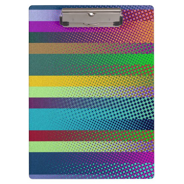 Dotted Stripes Pattern coloured + your ideas Clipboard (Front)