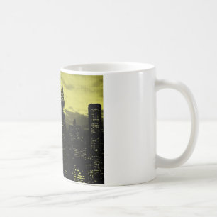Dotted Yellow Black New York City Coffee Mug