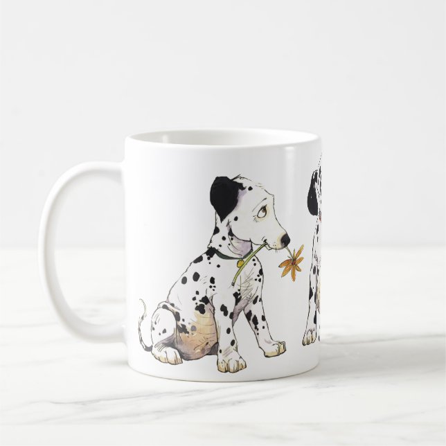 'Dotty about You!' Dalmatians Mug (Left)