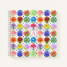 Dotty Birth Flower and Gem Notebook