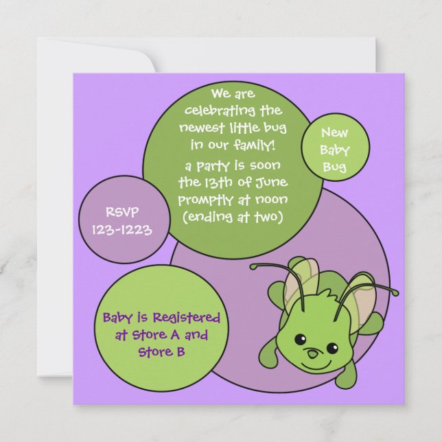 dotty bug invitation (Front)