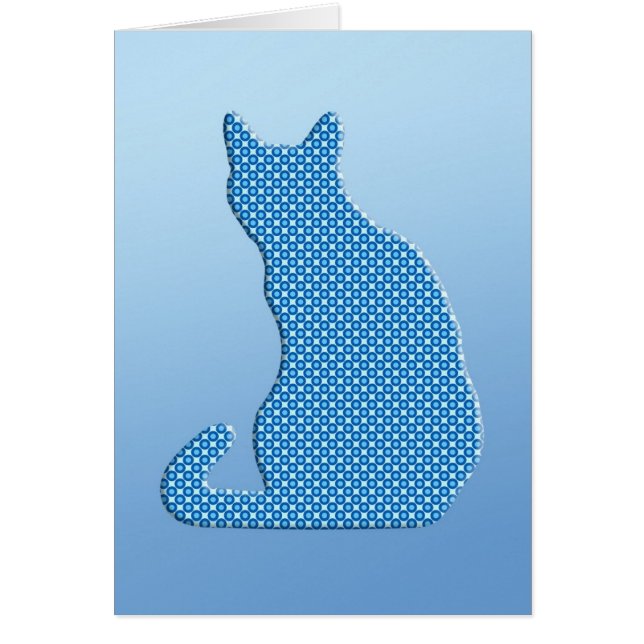 Dotty Cat - shades of blue (Front)