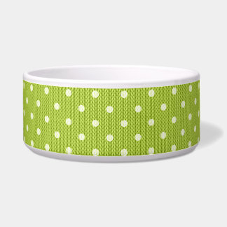 Dotty Delight Green Pet Bowl