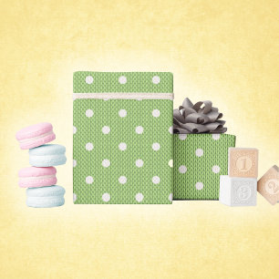 Dotty Delight Green Wrapping Paper