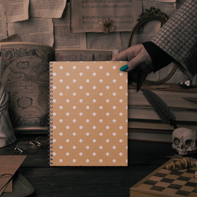 Dotty Delight Orange photo Notebook (A Dotty Delight Purple photo Notebook is in hand. )