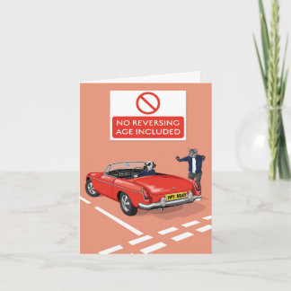 Dotty Dog No Reversing, Age Included Car Birthday Card