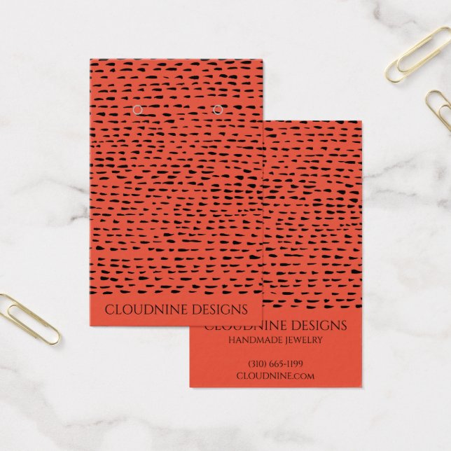 Dotty Earring Necklace Jewellery Display Card (Office)