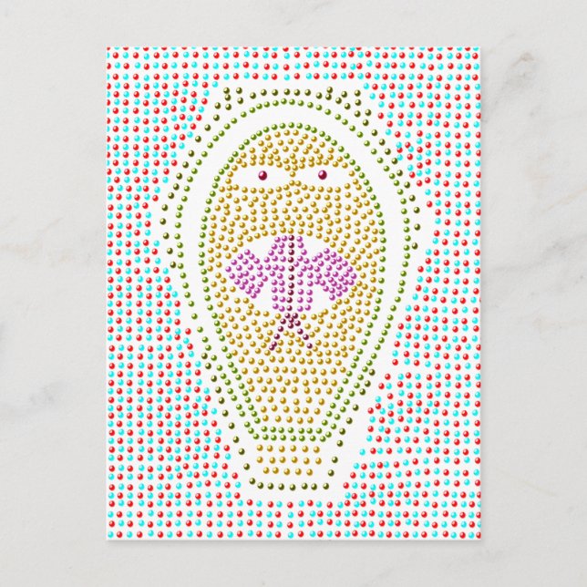 Dotty Egyptian Cobra Postcard (Front)