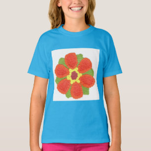 Dotty Flower Girls' American Apparel Raglan T-Shirt