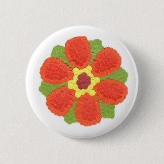 Dotty Flower Round Badge