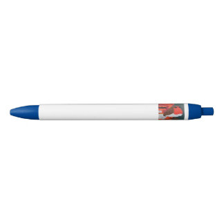 Dotty Robin Blue Trim Pen