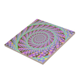 Dotty Spiral tile