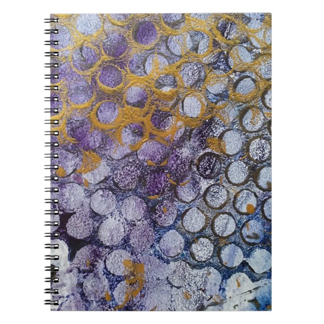 Dotty Spotty Abstract Spiral Notebook (Front)