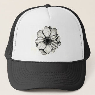 Dotwork Flower Trucker Hat