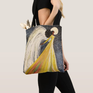 Double Angel All-Over-Print Shoulder Tote Bag