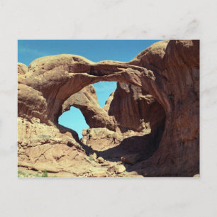 Double Arch Desert Landscape Photo Postcard