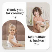 Double Arch Photo Joint Birthday Paper