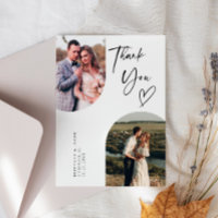 Double Arch White Wedding Photo