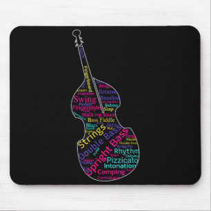 Double B Upright B Jazz Bist Musician Gift Mouse Pad