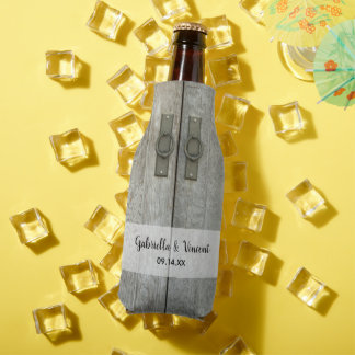 Double Barn Doors Country Wedding Favours Bottle Cooler