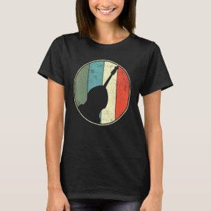 Double Bass Bassist Retro Vintage T-Shirt