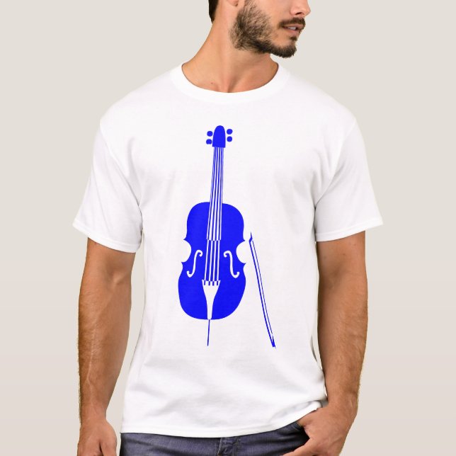 Double Bass - Blue T-Shirt (Front)