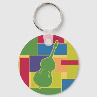 Double Bass Colorblocks Keychain