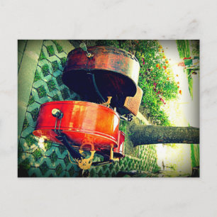 Double Bass Couple Postcard