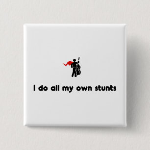 Double Bass Hero 15 Cm Square Badge