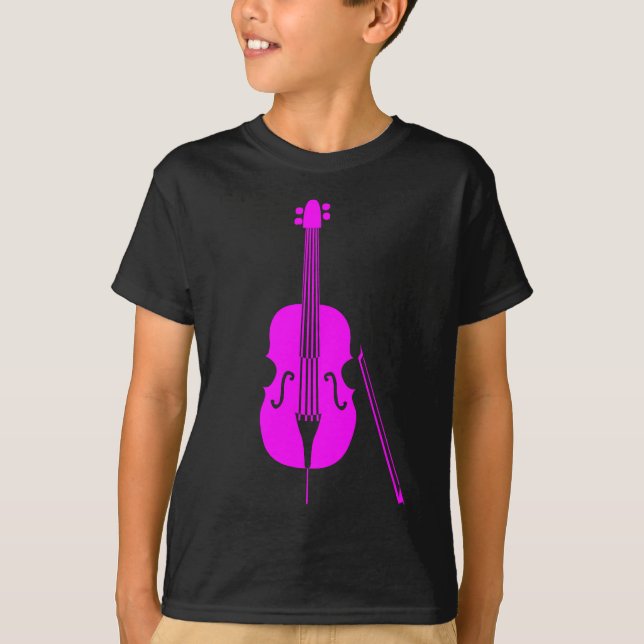 Double Bass - Magenta T-Shirt (Front)