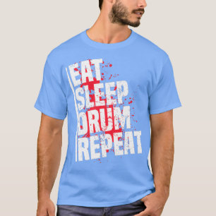 Double Bass Pedals Heart Beat Drum Gift For Musici T-Shirt