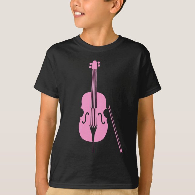 Double Bass - Pink T-Shirt (Front)