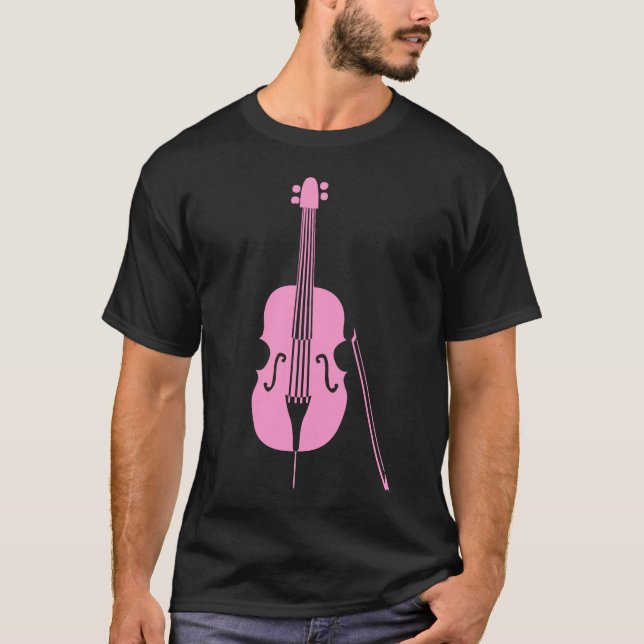 Double Bass - Pink T-Shirt (Front)