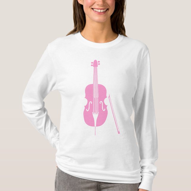 Double Bass - Pink T-Shirt (Front)