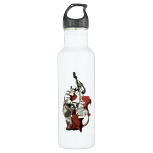 Double bass player 710 ml water bottle