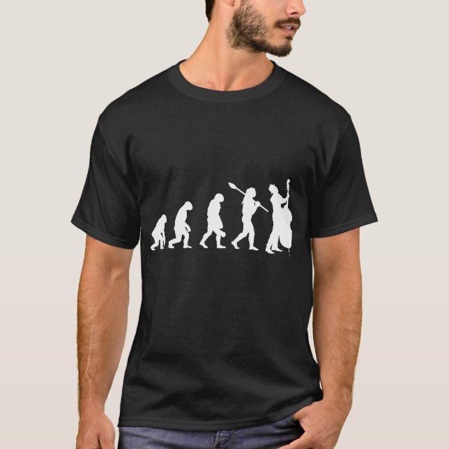 Double bass string instrument orchestra concert T-Shirt (Front)