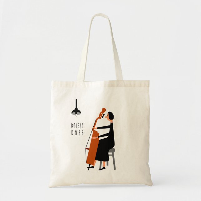Double Bass Tote Bag (Front)