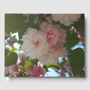 Double Blossoming Cherry Tree I Spring Floral Guest Book