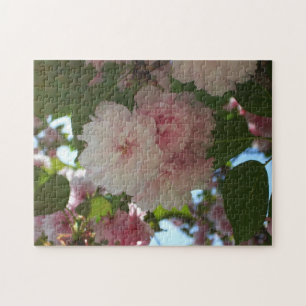 Double Blossoming Cherry Tree I Spring Floral Jigsaw Puzzle