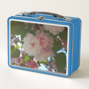 Double Blossoming Cherry Tree I Spring Floral Metal Lunch Box