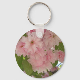 Double Blossoming Cherry Tree II Spring Floral Key Ring